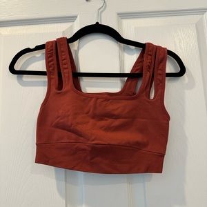Free people movement every single time double strap bra rust